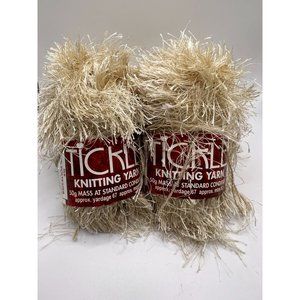 Tickle Knitting/Eyelash Yarn Malt Lot of 4 Skeins